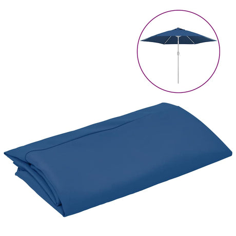 Vidaxl Udskiftningsklud til parasol 300 cm azurblå