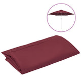 Vidaxl Udskiftningsklud til parasol 300 cm bordeaux rød