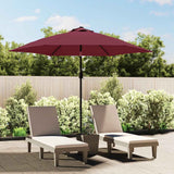 Vidaxl Udskiftningsklud til parasol 300 cm bordeaux rød