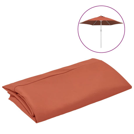 Vidaxl -udskiftningsklud til parasol 300 cm terracotta -farvet