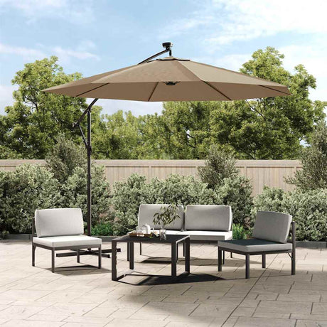 Vidaxl -udskiftningsklud til flydende parasol 300 cm taupe