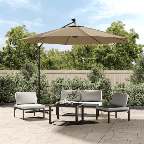 Vidaxl -udskiftningsklud til flydende parasol 300 cm taupe