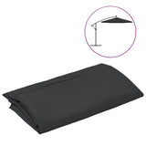 Vidaxl udskiftning klud til flydende parasol 300 cm sort