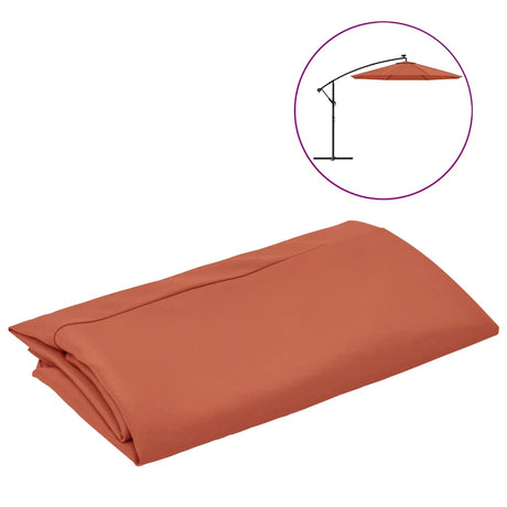 Vidaxl -udskiftningsklud til flydende parasol 300 cm terracotta -farvet