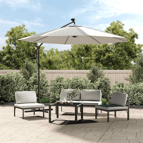 Vidaxl udskiftning klud til flydende parasol 350 cm sandhvid