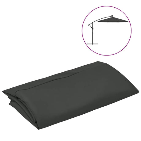 Vidaxl -udskiftningsklud til flydende parasol 350 cm Anthracite -farvet