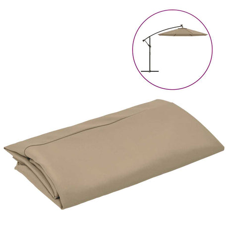 Vidaxx erstatningsstof til flydende parasol taupe 350 cm