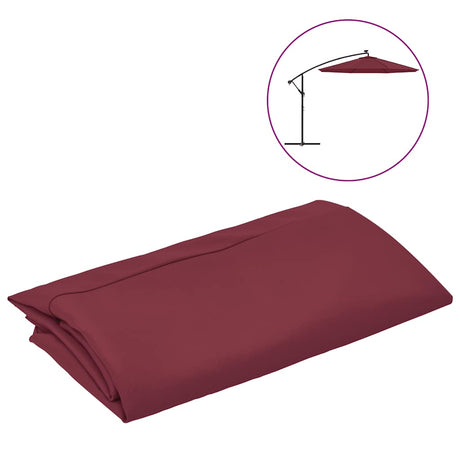VidaXL erstatningsdug til flydeparasol 350 cm bordeaux