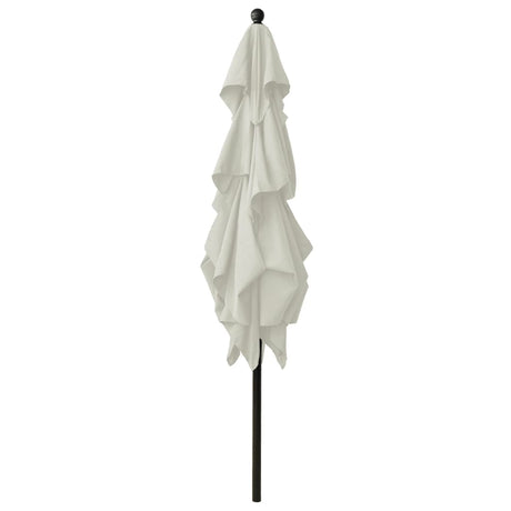Vidaxl Parasol 3-lags med aluminiumstang 2,5x2,5 m sandfarvet
