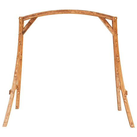 Vidaxl Ramp Frame Solid Bent Wood med teak efterbehandling