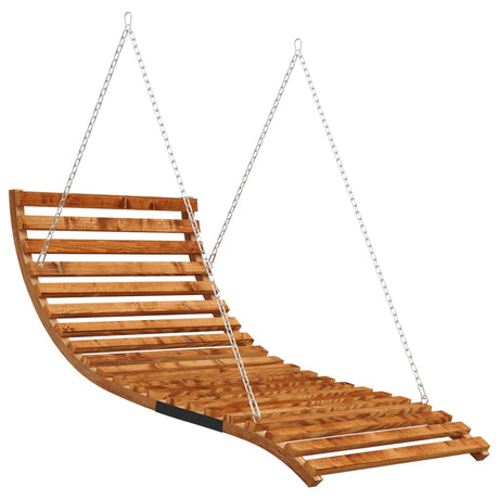 Vidaxx gynge 115x147x46 cm bøjet træ med teak finish
