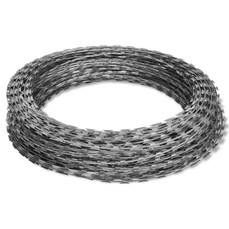 Vidaxl barbermaskine pigtråd 2 stk 100 m galvaniseret stål