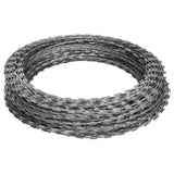 Vidaxl barbermaskine pigtråd 2 stk 60 m galvaniseret stål