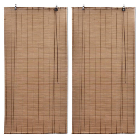 Vidaxx rullegardiner 2 stk 80x160 cm bambusbrune