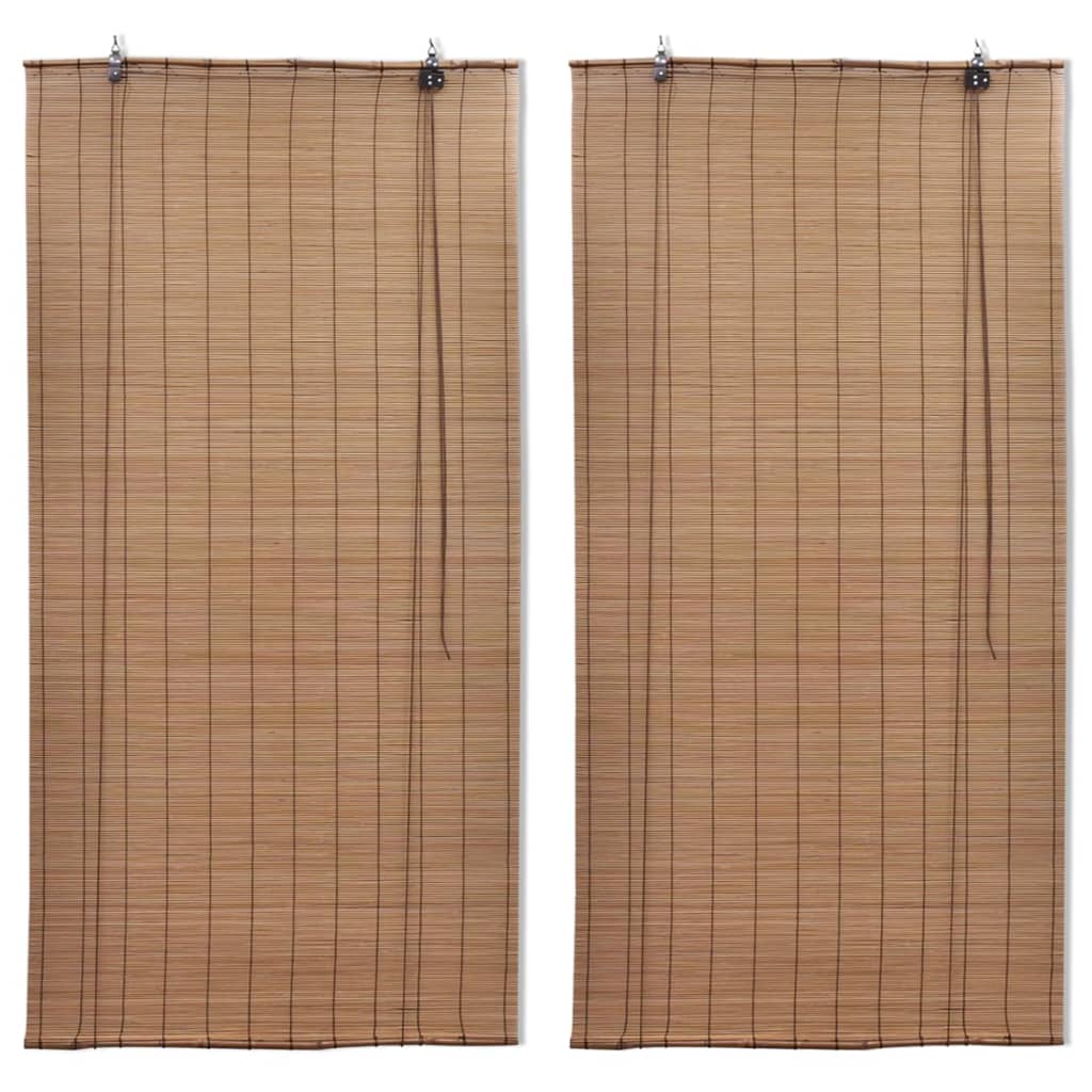VidaXL rullegardiner 2 stk 150x220 cm bambusbrune