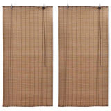 VidaXL rullegardiner 2 stk 150x220 cm bambusbrune