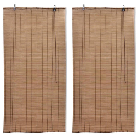 VidaXL rullegardiner 2 stk 150x220 cm bambusbrune