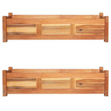 Vidaxx hævede plantekasser 2 stk 100x30x25 cm akacietræ