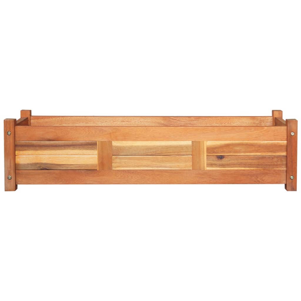 Vidaxx hævede plantekasser 2 stk 100x30x25 cm akacietræ