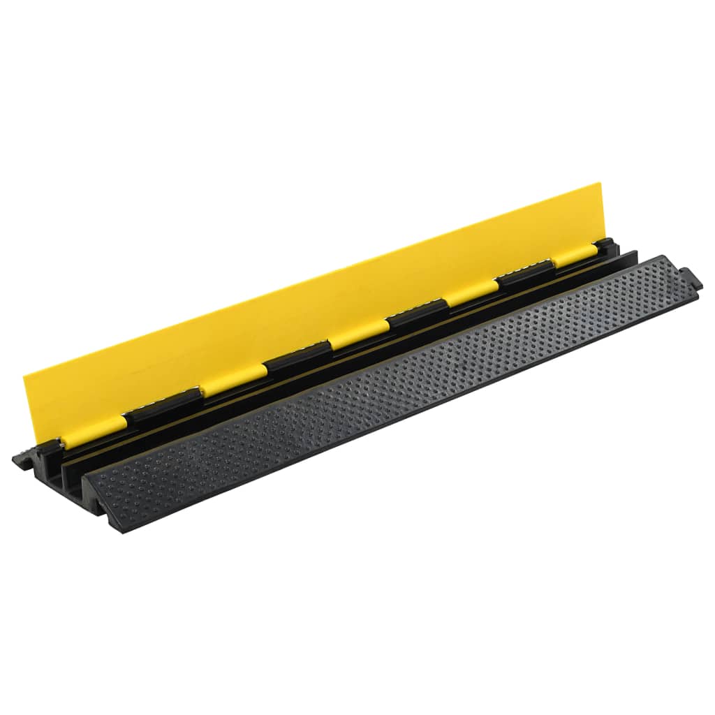 VidaXL kabelbeskytter tærskler 2 stk 2 tunneler 101,5 cm gummi