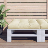 Vidaxl Pallet Pushion 80x80x12 cm stof crème -farvet
