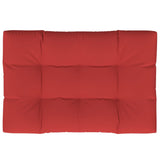 Vidaxl Palletpude 120x80x12 cm stof rød