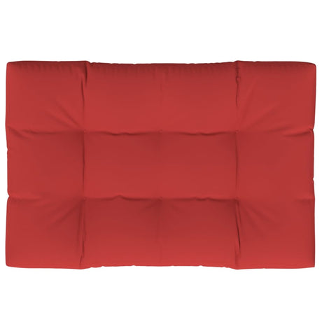 Vidaxl Palletpude 120x80x12 cm stof rød