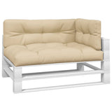 Vidaxl pallepuder 3 st stof beige