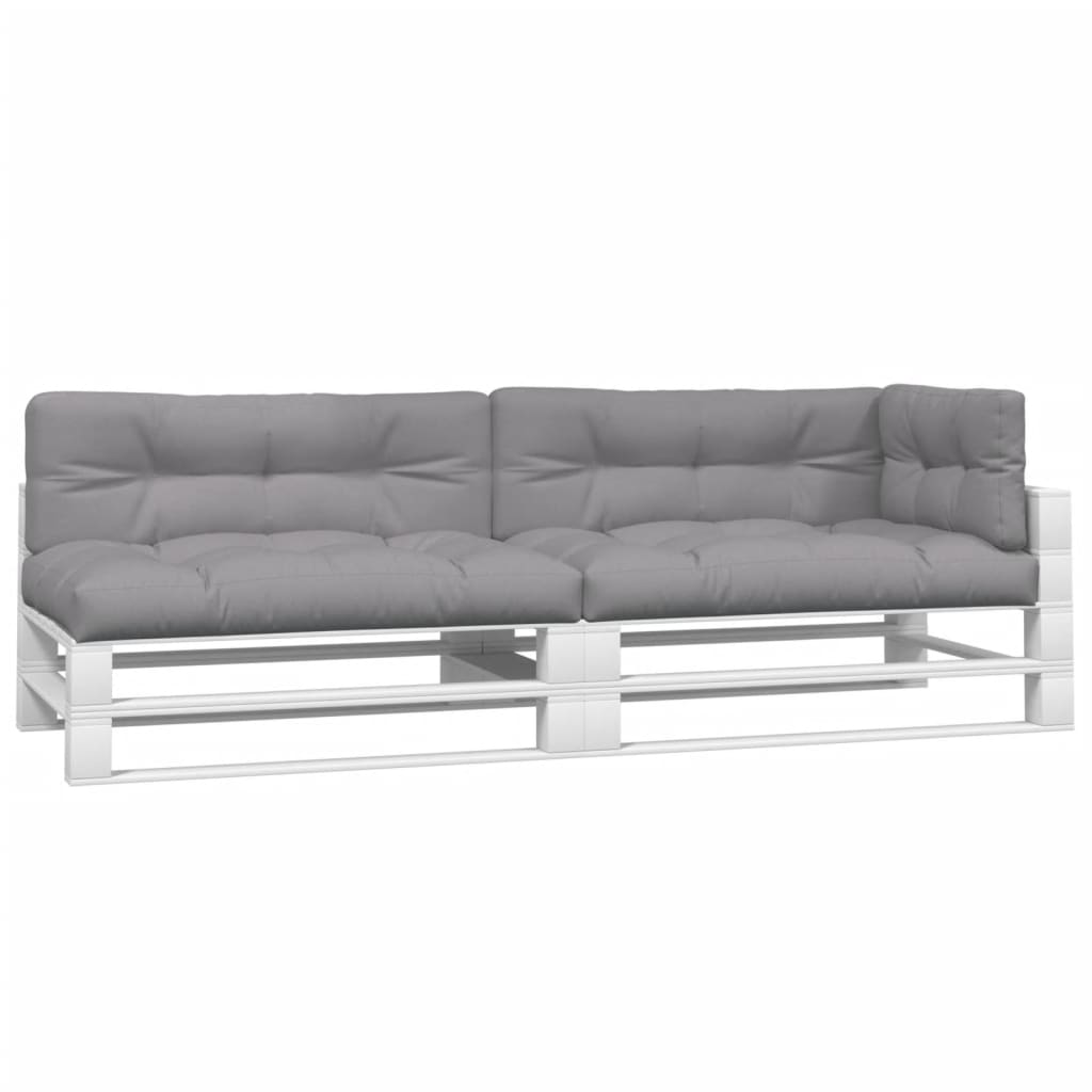 VidaXL Pallepuder 5 stk stof grå