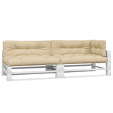 Vidaxl palle puder 5 st stof beige