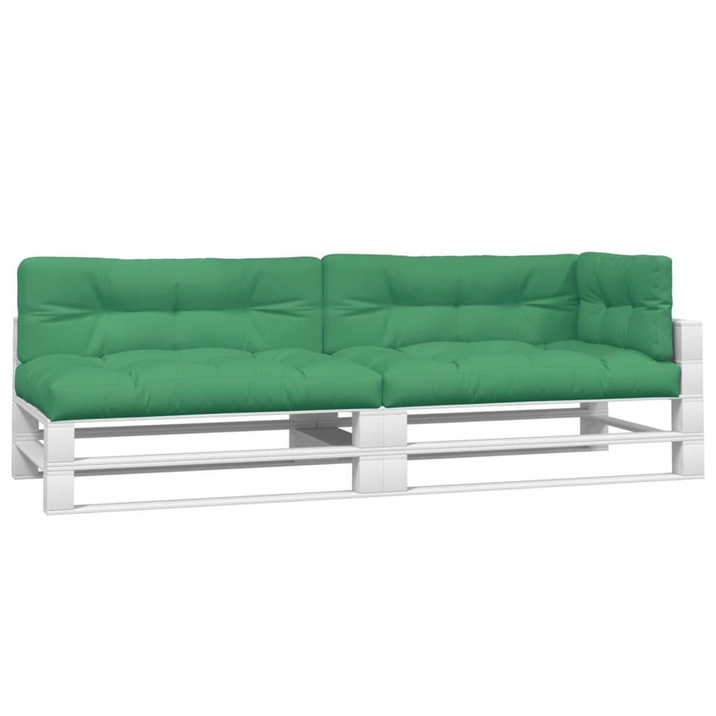 Vidaxl pallepuder 5 st stofgrøn