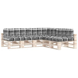 Vidaxl Bank puder Palle 7 St og Gray