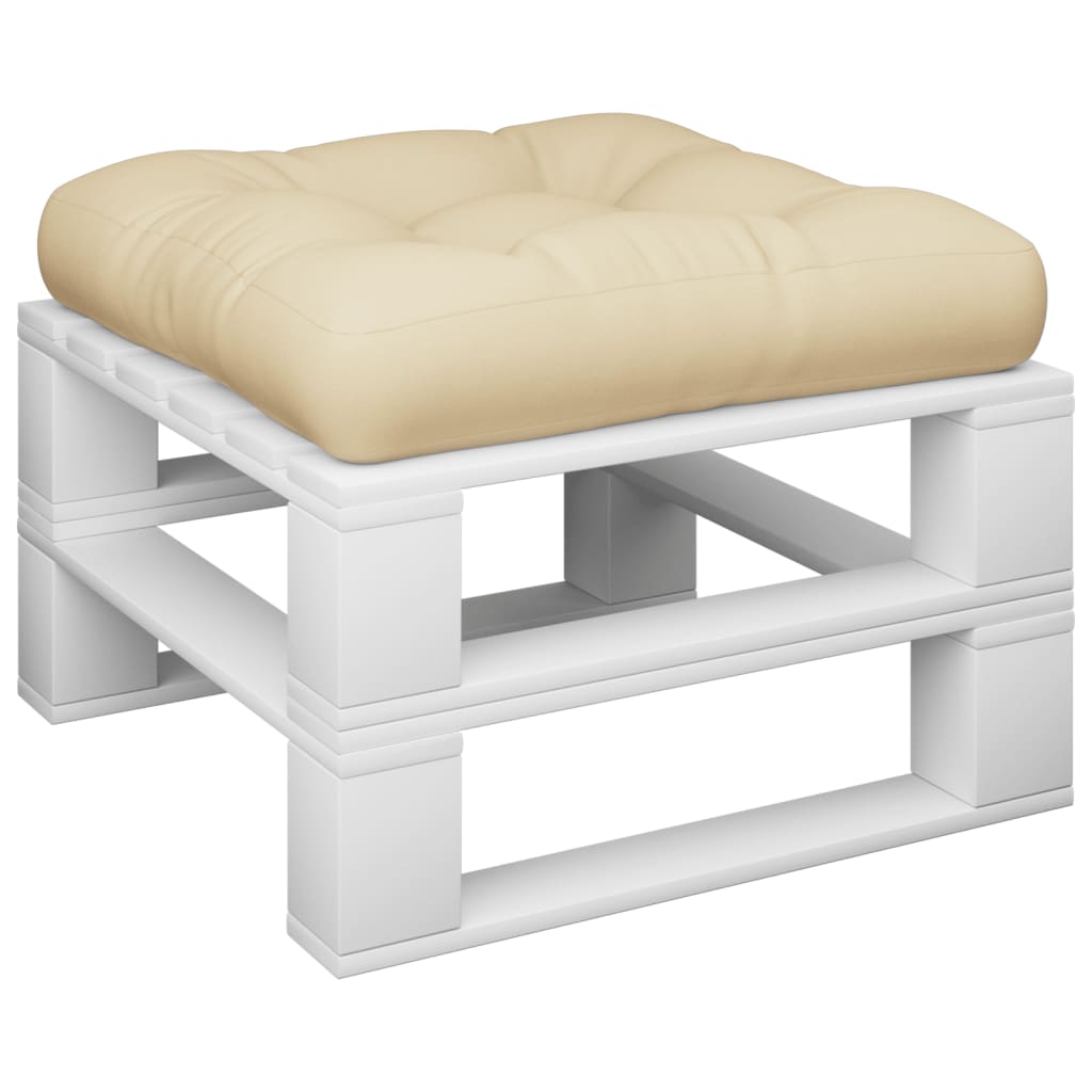 VidaXL pallepude 58x58x10 cm stof beige