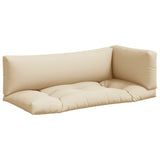 Vidaxl pallepuder 3 st stof beige