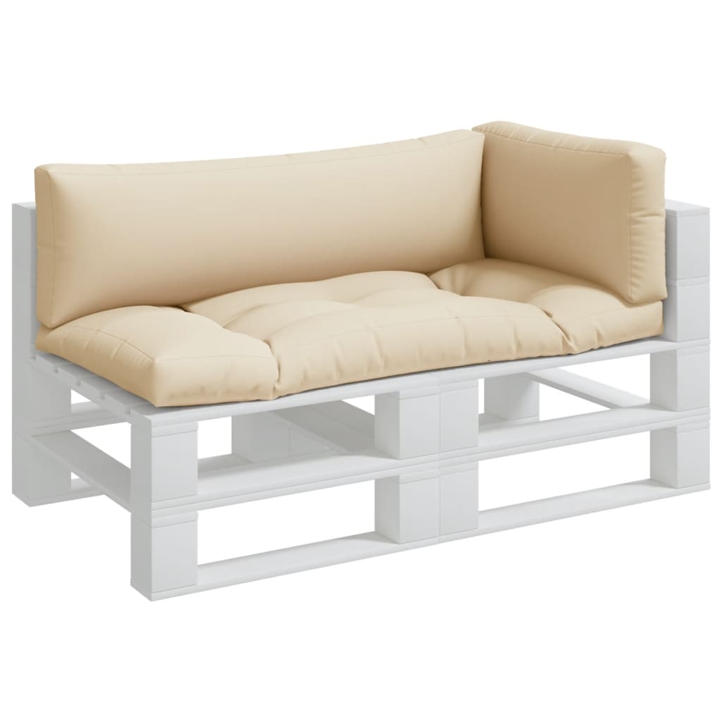 Vidaxl pallepuder 3 st stof beige