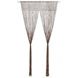 Vidaxl gardin makramé 140x240 cm bomuld taupe