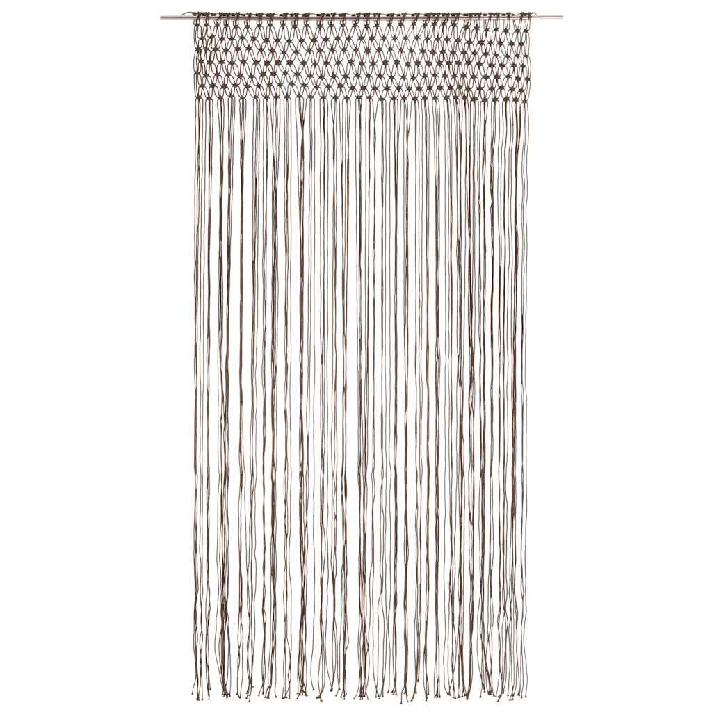 Vidaxl gardin makramé 140x240 cm bomuld taupe