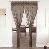 Vidaxl gardin makramé 140x240 cm bomuld taupe