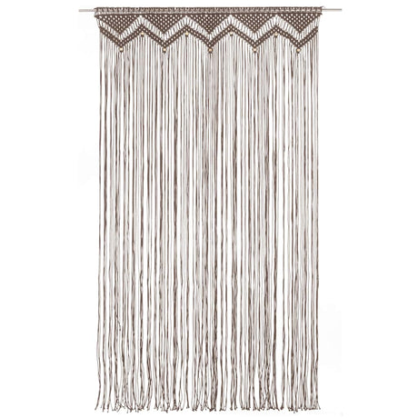 Vidaxl gardin makramé 140x240 cm bomuld taupe