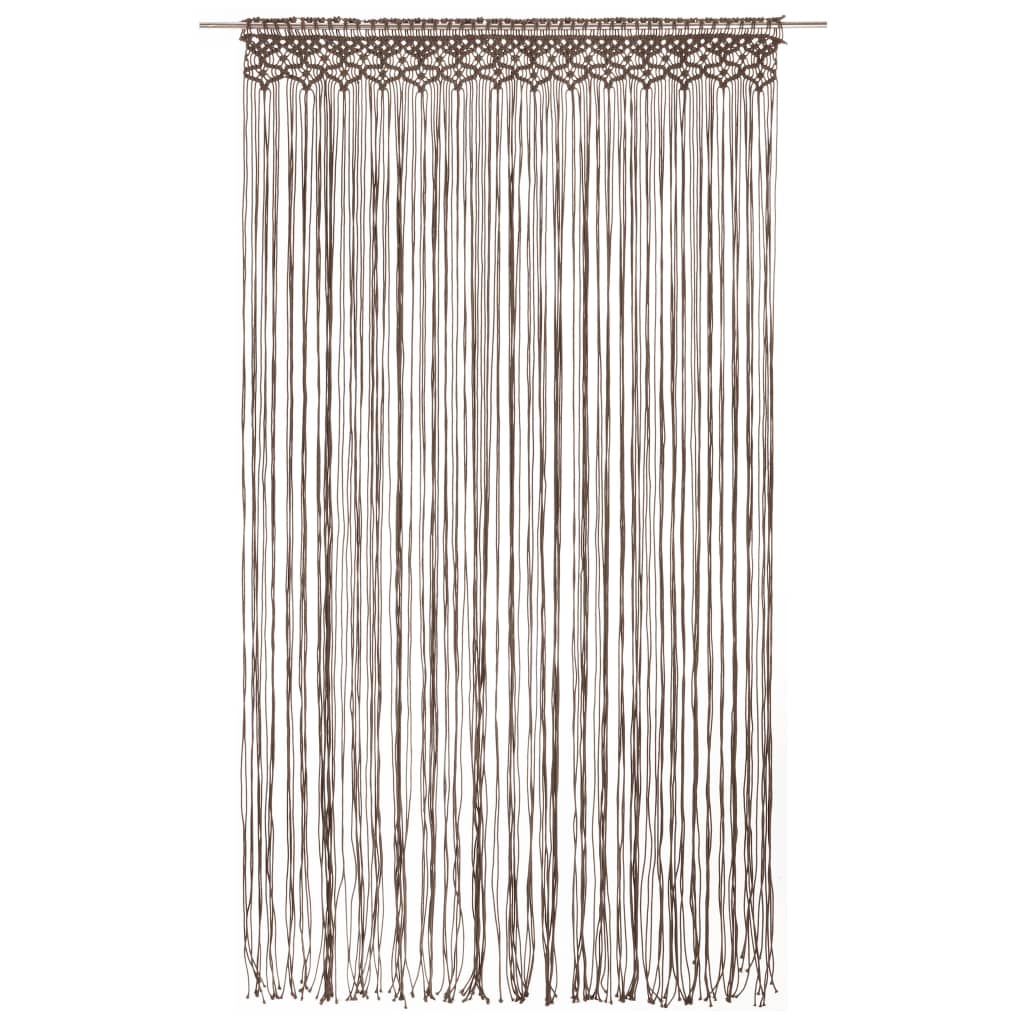 Vidaxl gardin makramé 140x240 cm bomuld taupe