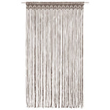 Vidaxl gardin makramé 140x240 cm bomuld taupe
