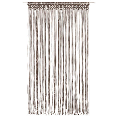 Vidaxl gardin makramé 140x240 cm bomuld taupe