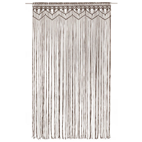 Vidaxl gardin makramé 140x240 cm bomuld taupe