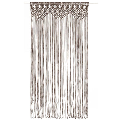 Vidaxl gardin makramé 140x240 cm bomuld taupe