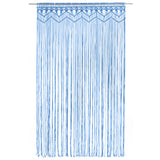 Vidaxl gardin makramé 140x240 cm bomuld blå