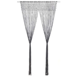 Vidaxl Curtain Macramé 140x240 cm bomuldsanthracit