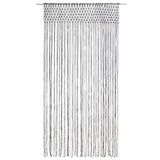 Vidaxl Curtain Macramé 140x240 cm bomuldsanthracit