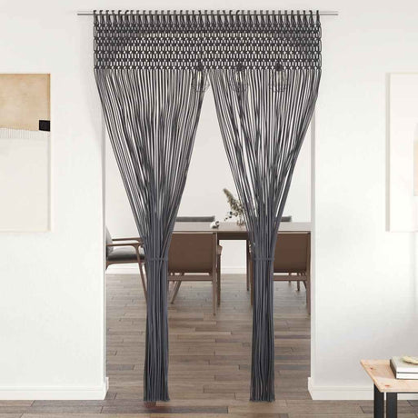 Vidaxl Curtain Macramé 140x240 cm bomuldsanthracit