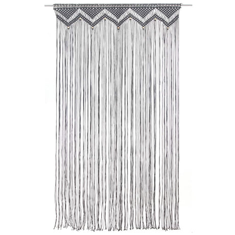 Vidaxl Curtain Macramé 140x240 cm bomuldsanthracit