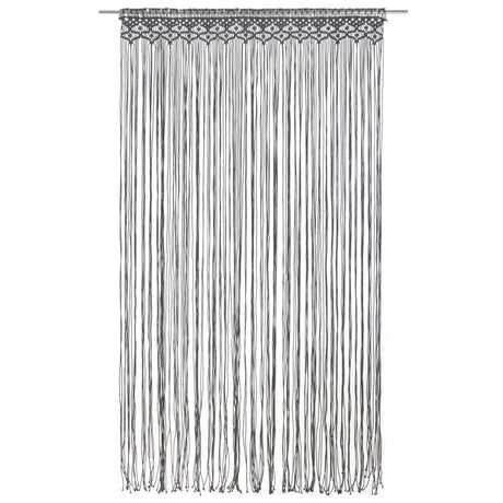 Vidaxl Curtain Macramé 140x240 cm bomuldsanthracit